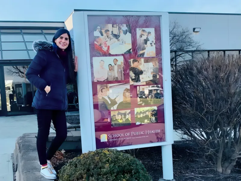 María Isabel Sanclemente en la School of Public Health, University at Albany María Isabel Sanclemente en la School of Public Health, University at Albany